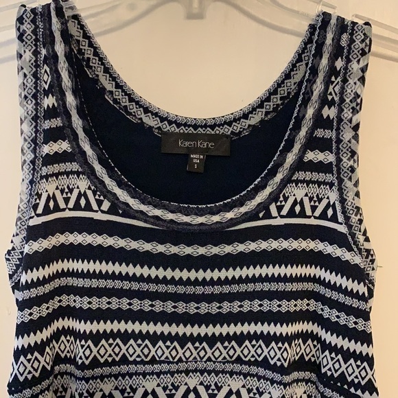 Karen Kane Graphic Print High/low Tank Dress S - Picture 2 of 6